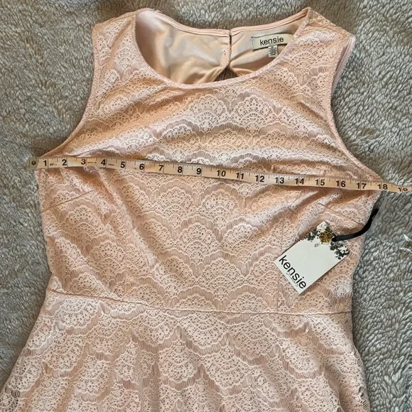 Kensie Pink Lace Dress - Picture 2 of 7